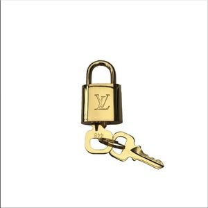 Authentic Louis Vuitton Lock & Keys - Gold